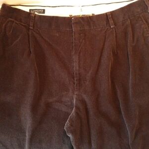 Lands End 36 pleated front corduroy